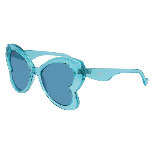 Lunettes de soleil bleues injectées