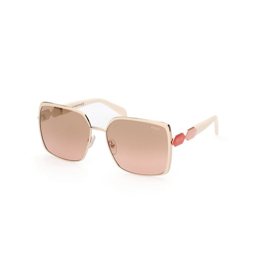 Lunettes de soleil en métal blanc