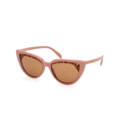Lunettes de soleil en acétate marron
