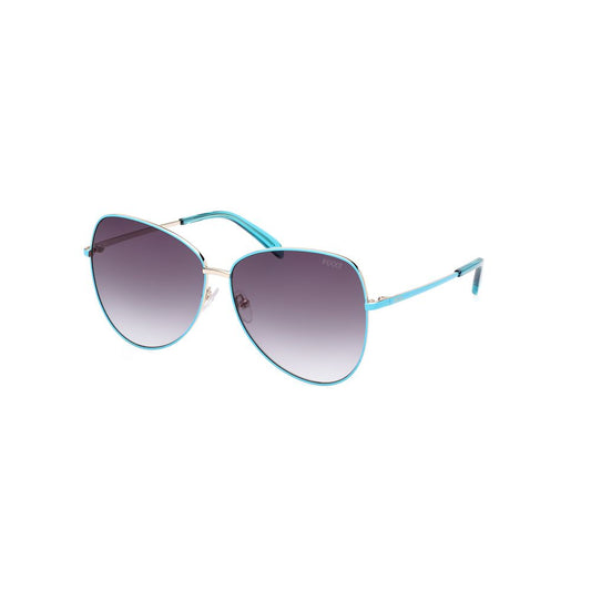 Lunettes de soleil en métal marron