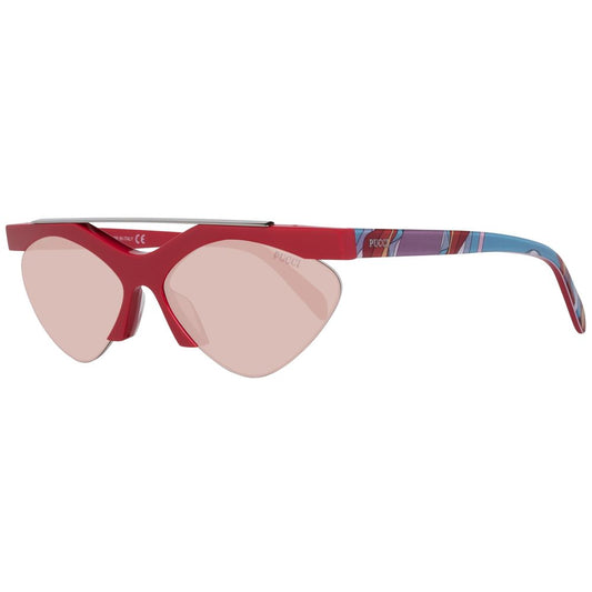 Gafas de sol de metal rojo