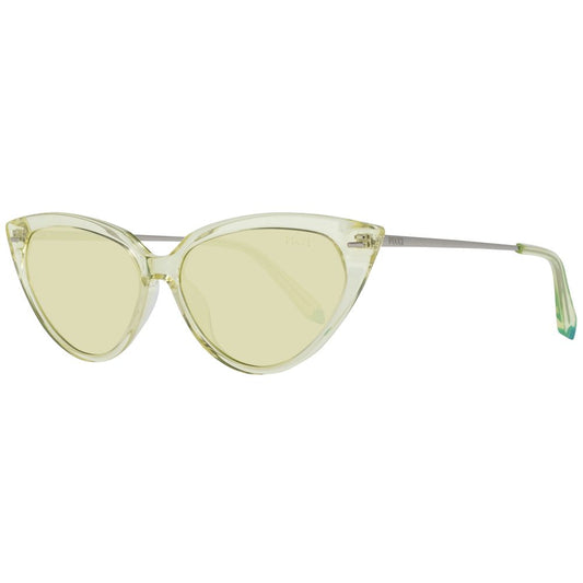 Lunettes de soleil en métal jaune