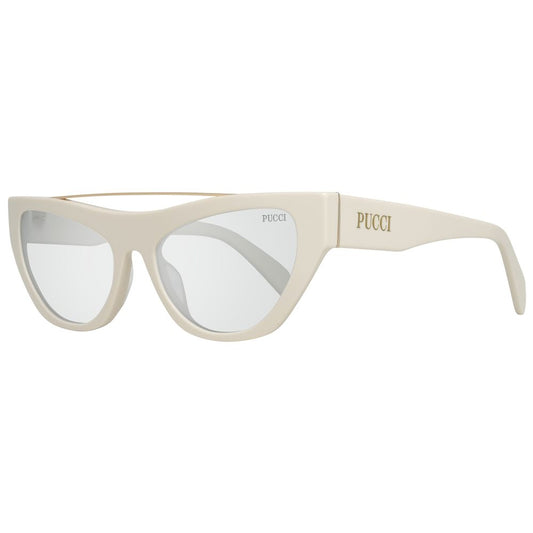 Lunettes de soleil en métal blanc