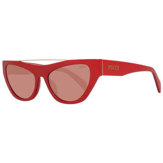 Lunettes de soleil en métal rouge