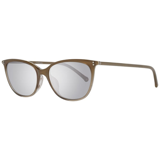 Lunettes de soleil en plastique marron