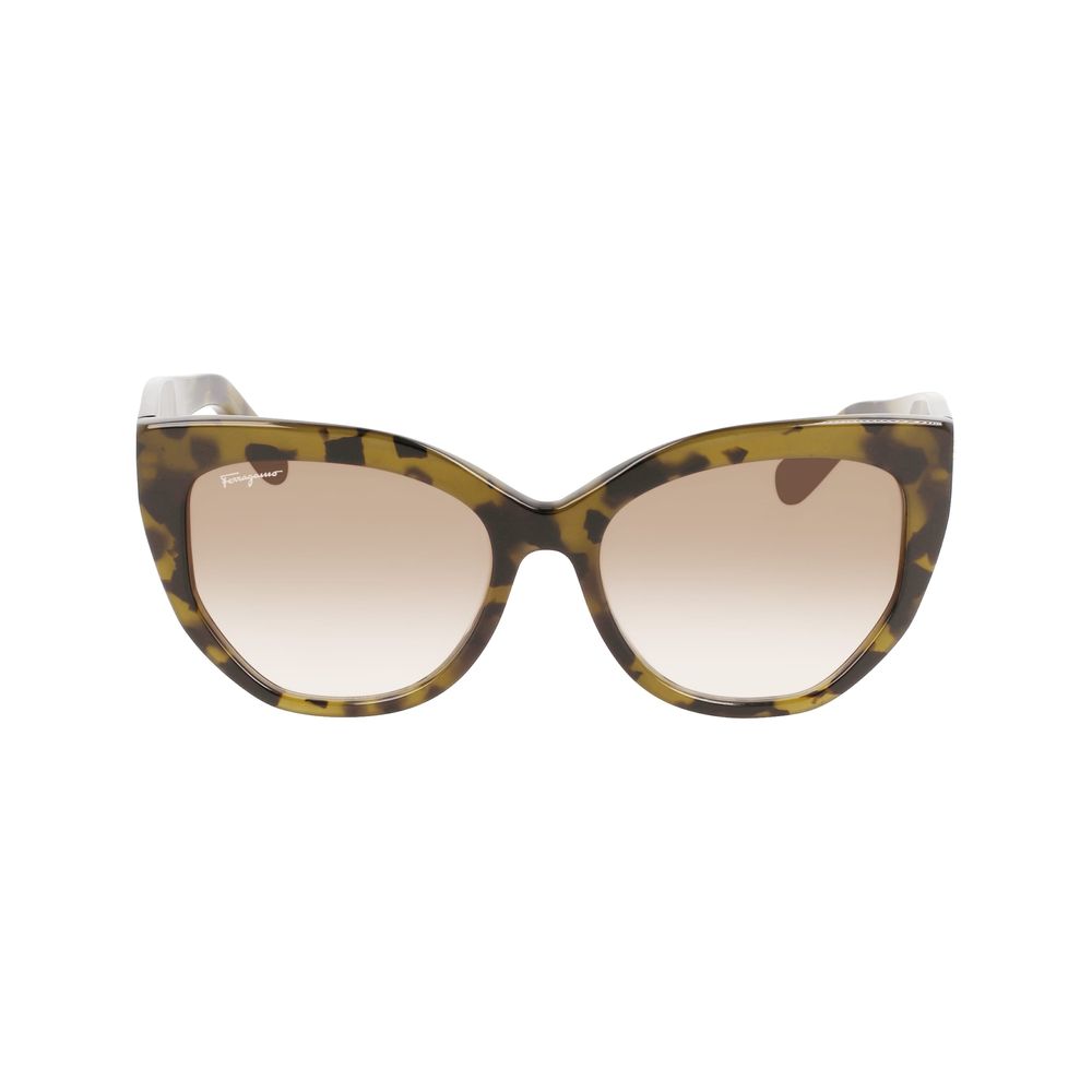 Lunettes de soleil en acétate marron