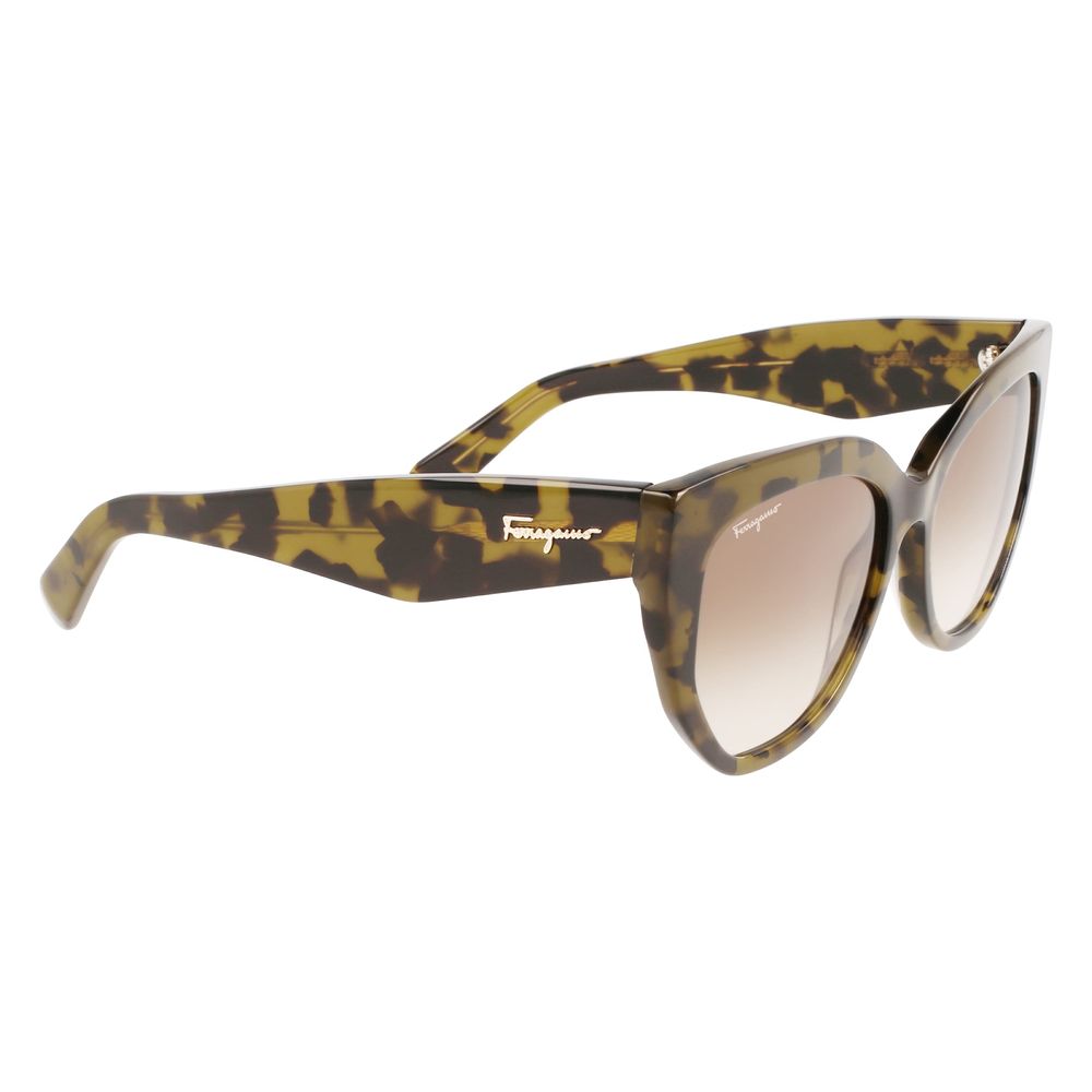 Lunettes de soleil en acétate marron