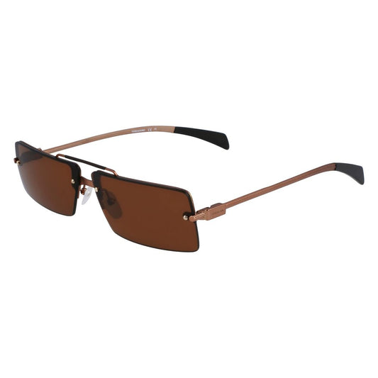 Lunettes de soleil en métal jaune