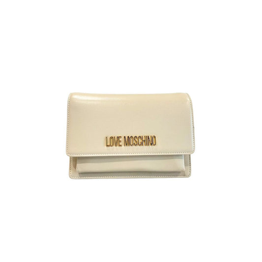 Sac bandoulière beige en polyéthylène pour femme