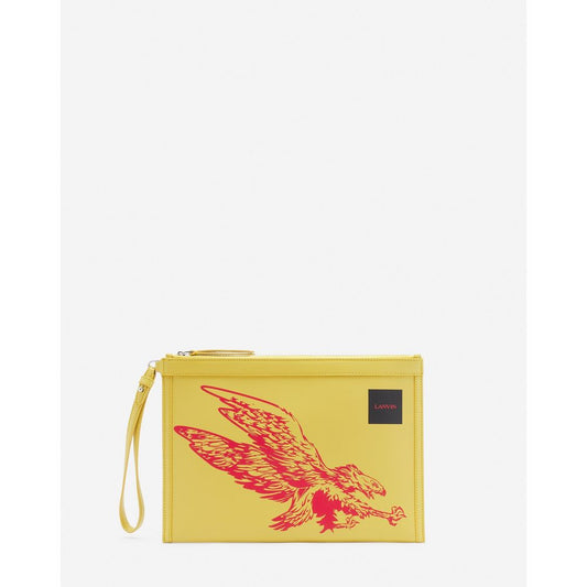 Yellow Leather Men Wallet