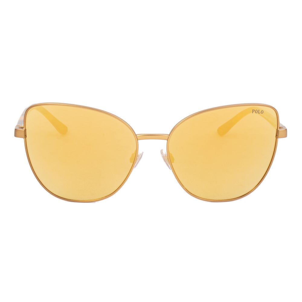 Lunettes de soleil en métal marron