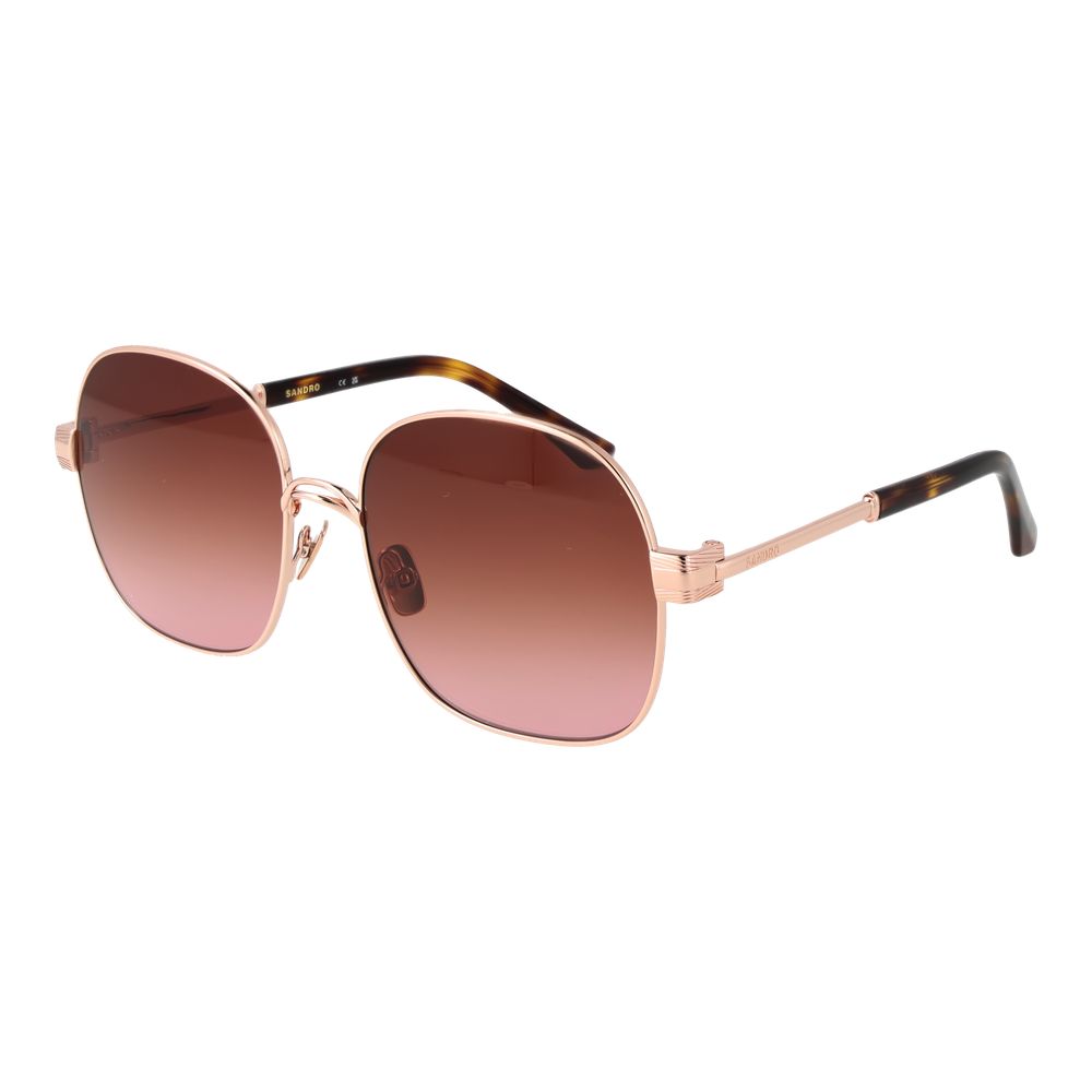 Gafas de sol de oro rosa para mujer