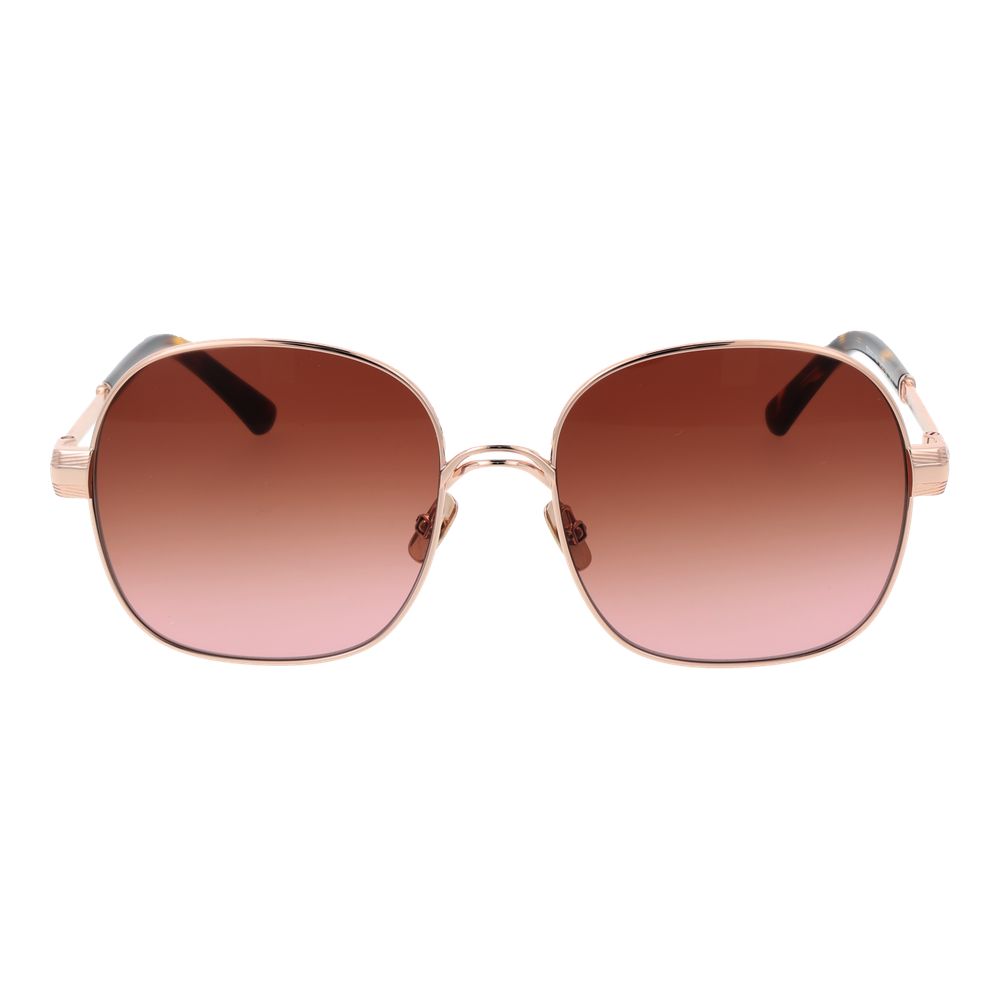 Gafas de sol de oro rosa para mujer