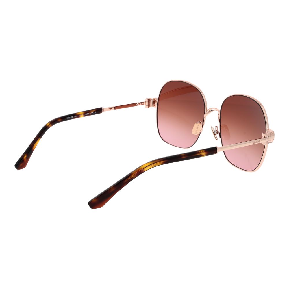 Gafas de sol de oro rosa para mujer