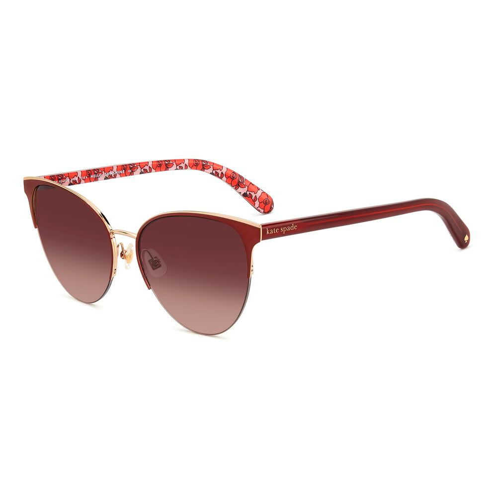 Gafas de sol de metal rojo