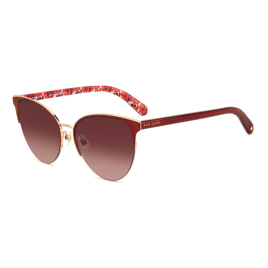 Lunettes de soleil en métal rouge