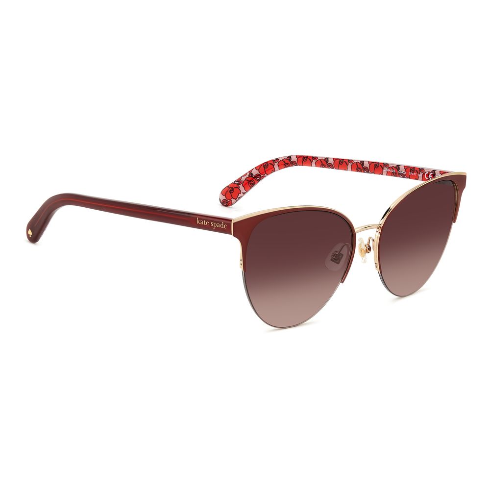 Gafas de sol de metal rojo