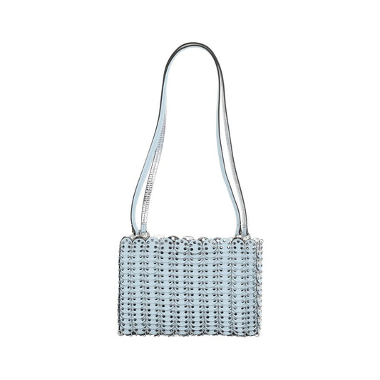 Silver/Blue 1969 Flip Bag in Leather