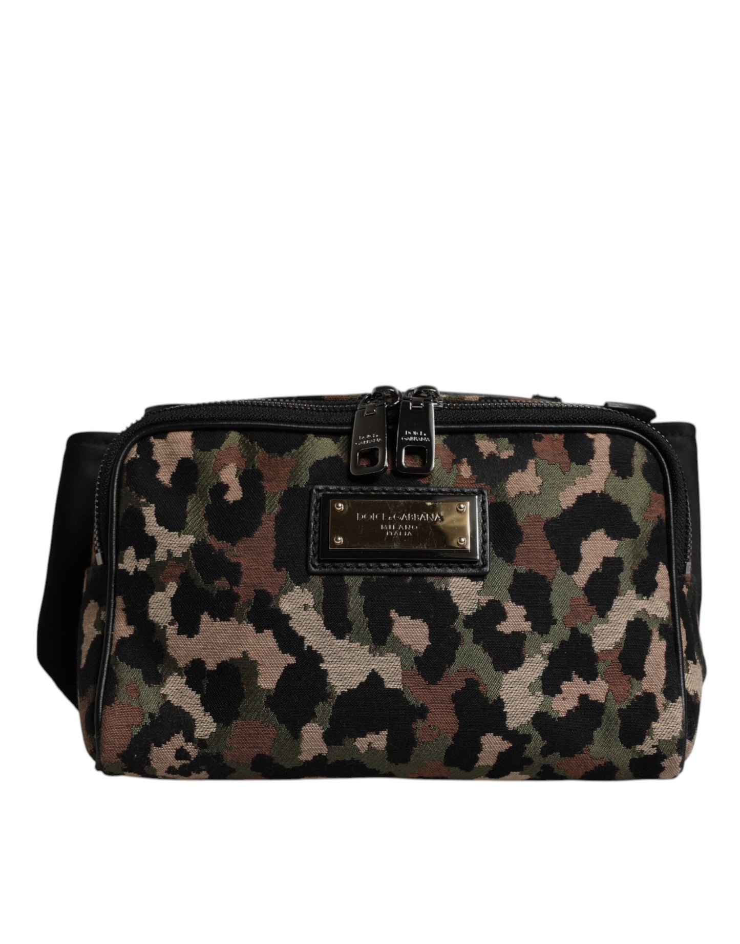 Multicolor Leopard DG Logo Belt Waist Fanny Pack Bag