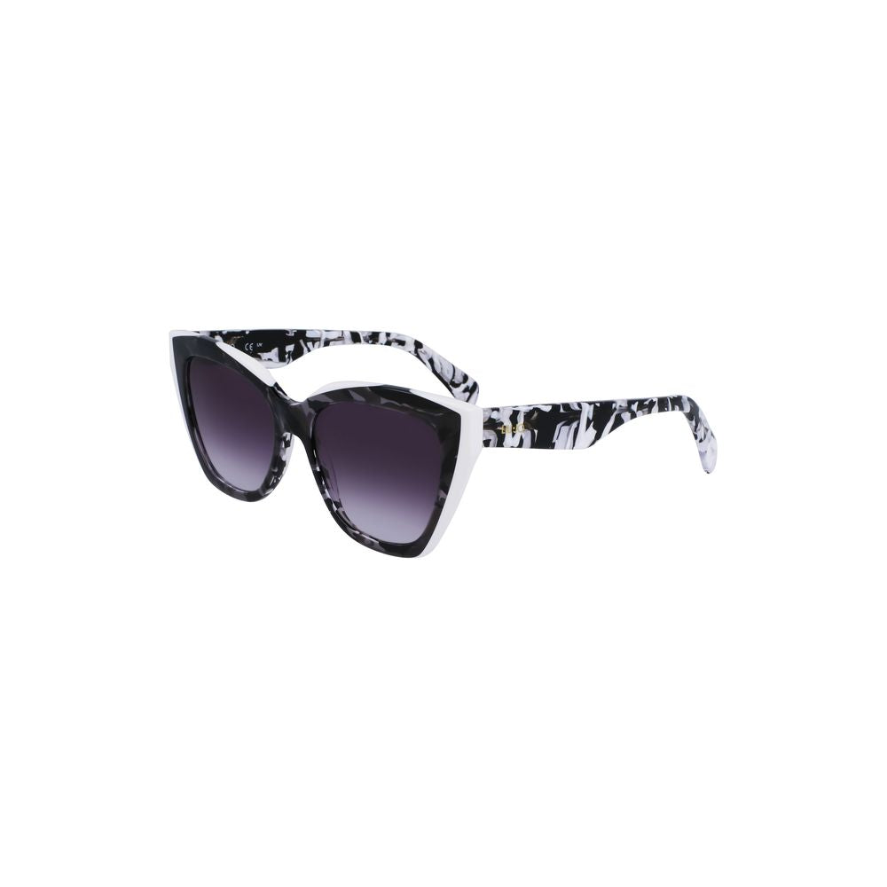 Lunettes de soleil en acétate blanc