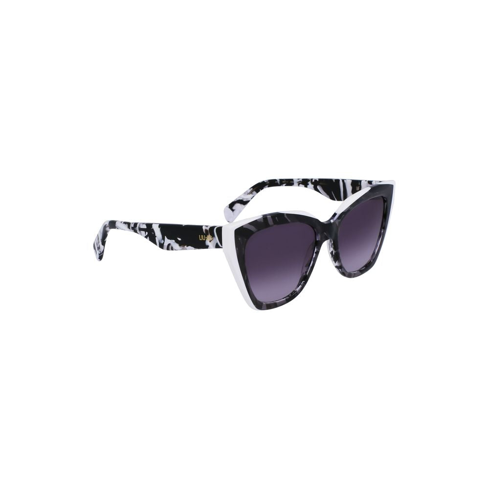 Lunettes de soleil en acétate blanc