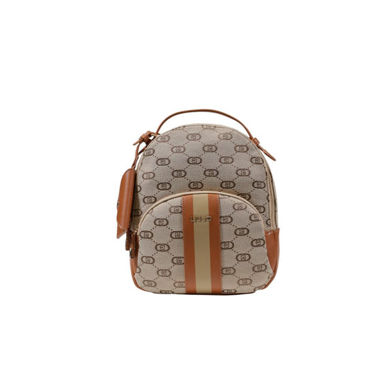 Sac à dos en polyester beige