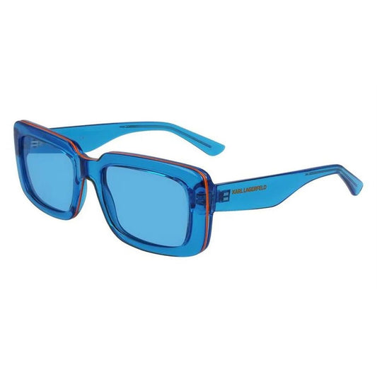 Lunettes de soleil bleues injectées