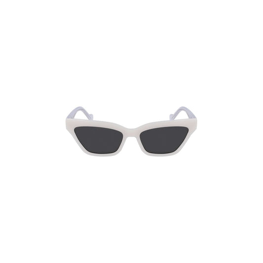 Lunettes de soleil blanches injectées pour femmes