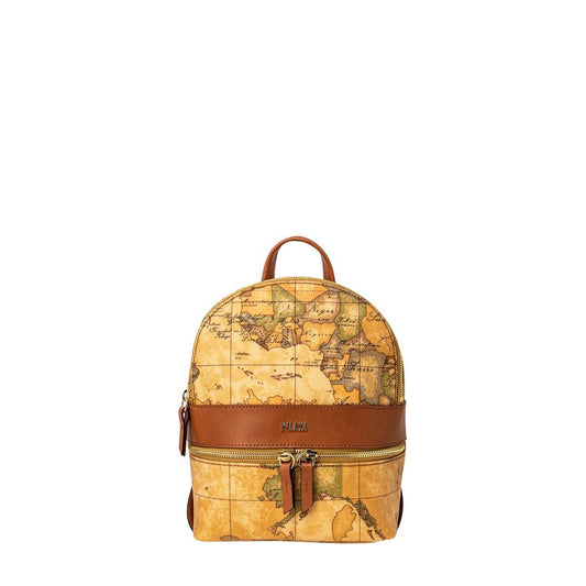 Sac à dos en cuir beige