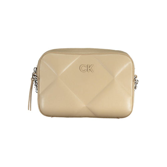 Sac à main en polyester beige