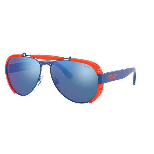 Lunettes de soleil en résine bleue