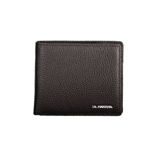 Cartera de cuero marrón para hombre
