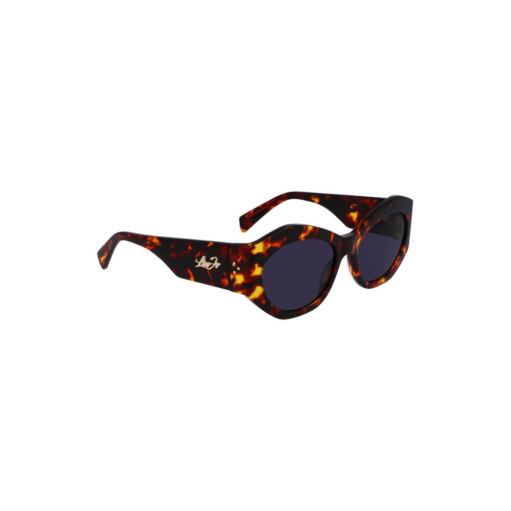 Lunettes de soleil pour femmes en cuir de veau brun