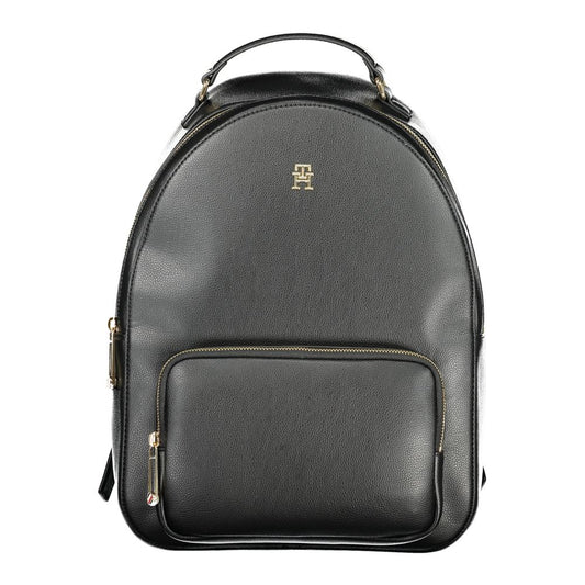 Sac à dos noir en polyéthylène pour femme