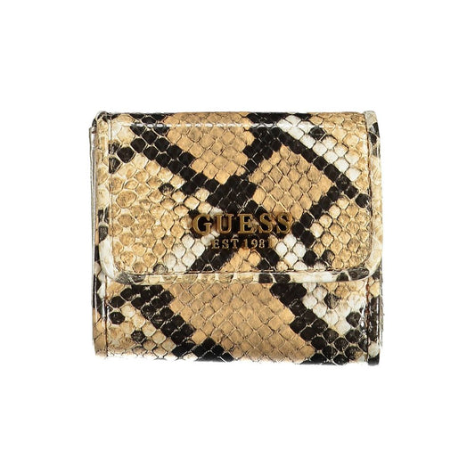 Portefeuille femme en polyéthylène beige