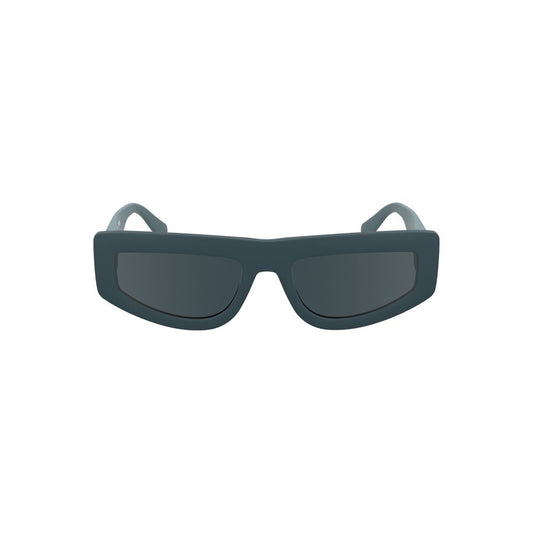 Lunettes de soleil bleues en tissu biosourcé