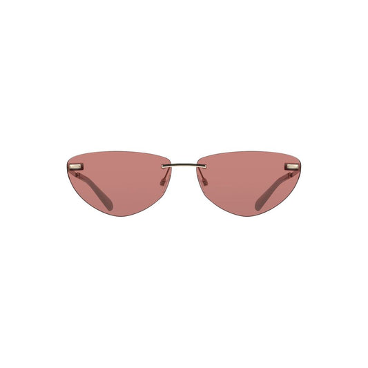 Lunettes de soleil en métal rose