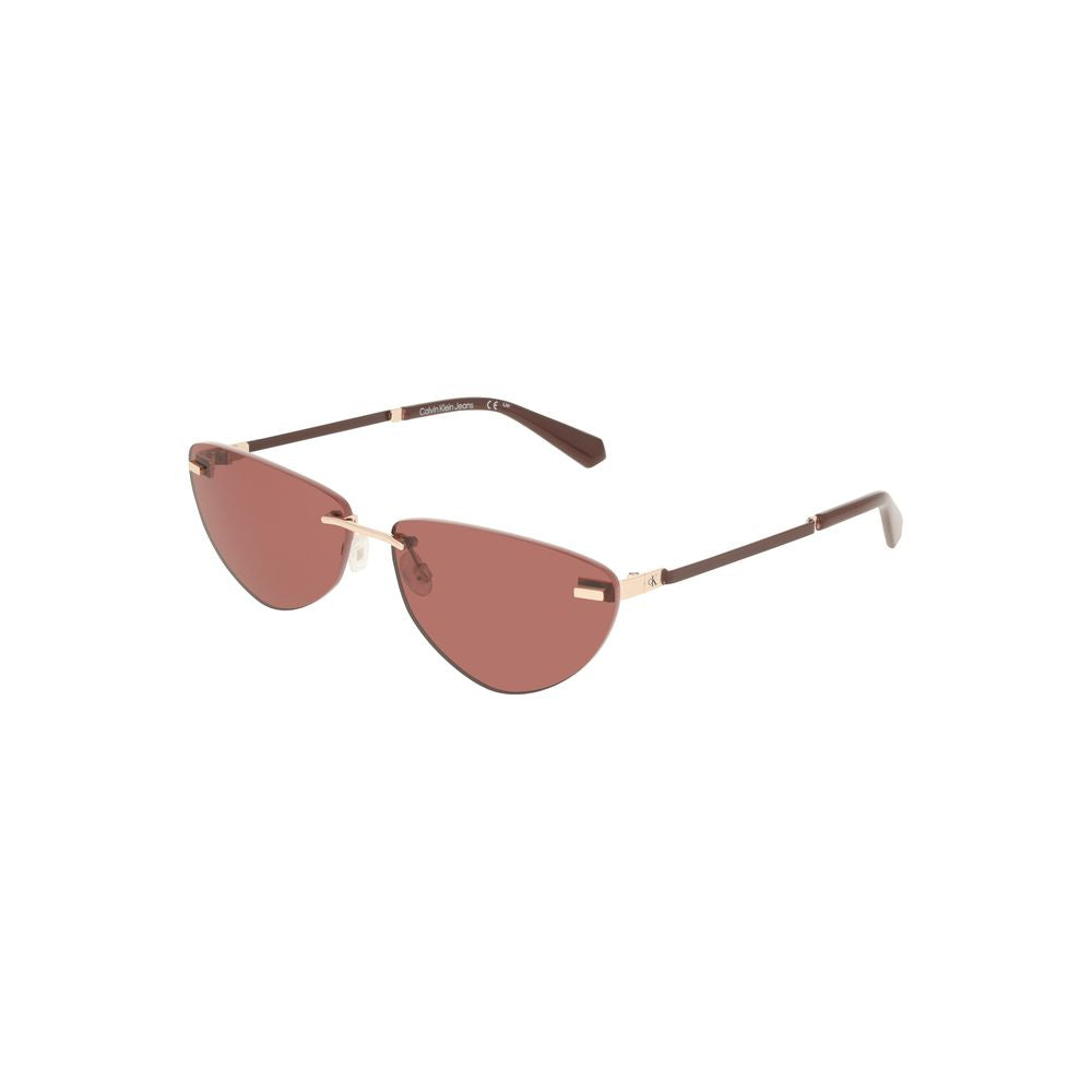 Gafas de sol de metal rosa