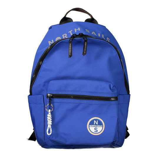 Mochila de poliéster azul