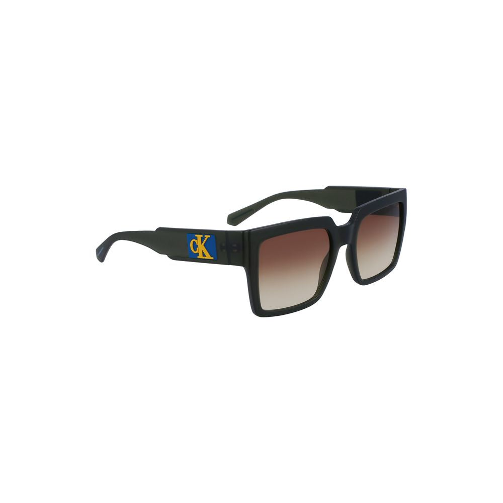 Lunettes de soleil en plastique marron pour femme