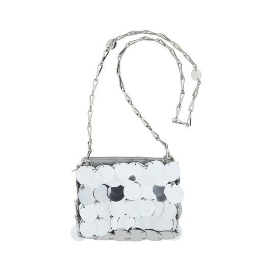 Silver Sparkle Discs Nano Bag