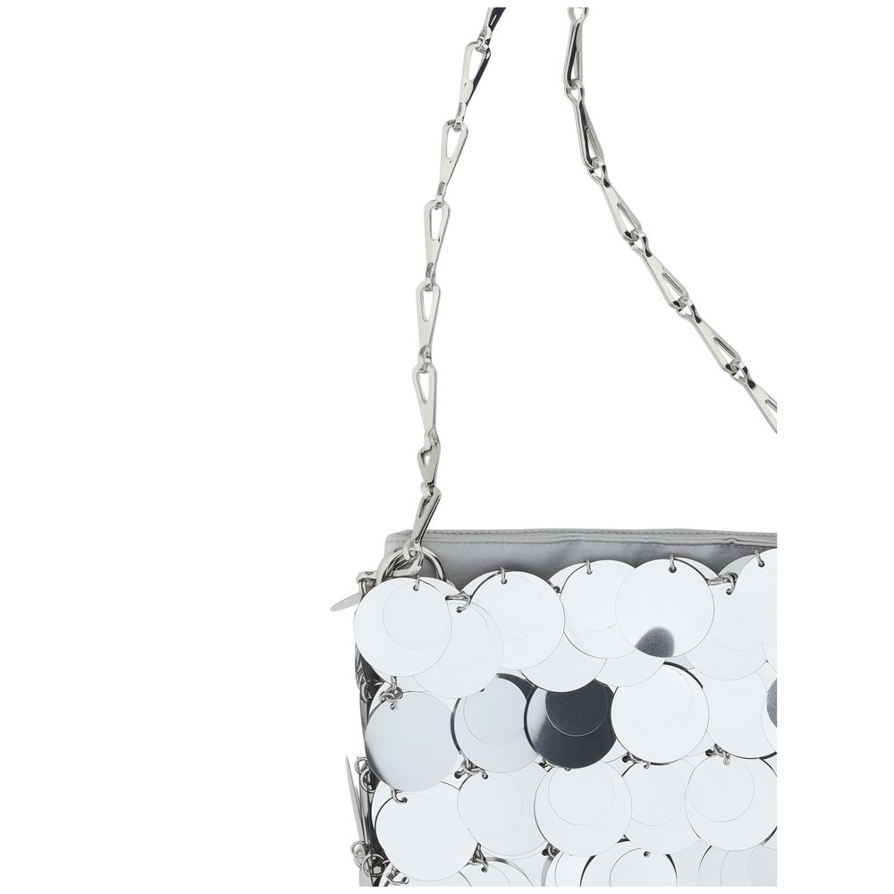 Silver Sparkle Discs Nano Bag