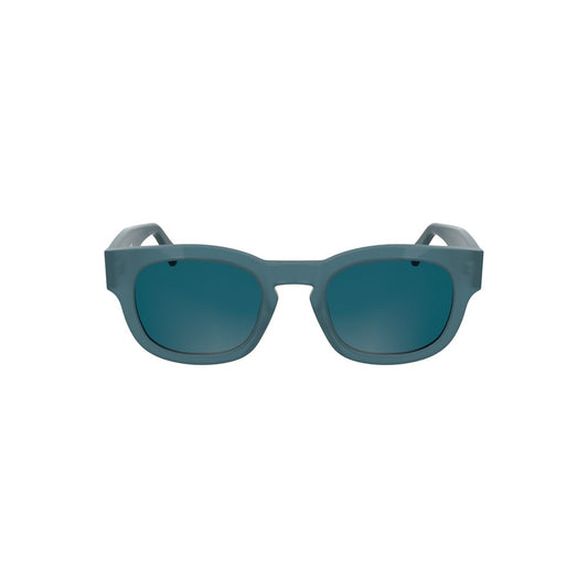 Lunettes de soleil en acétate bleu