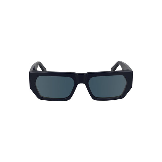 Lunettes de soleil en acétate bleu