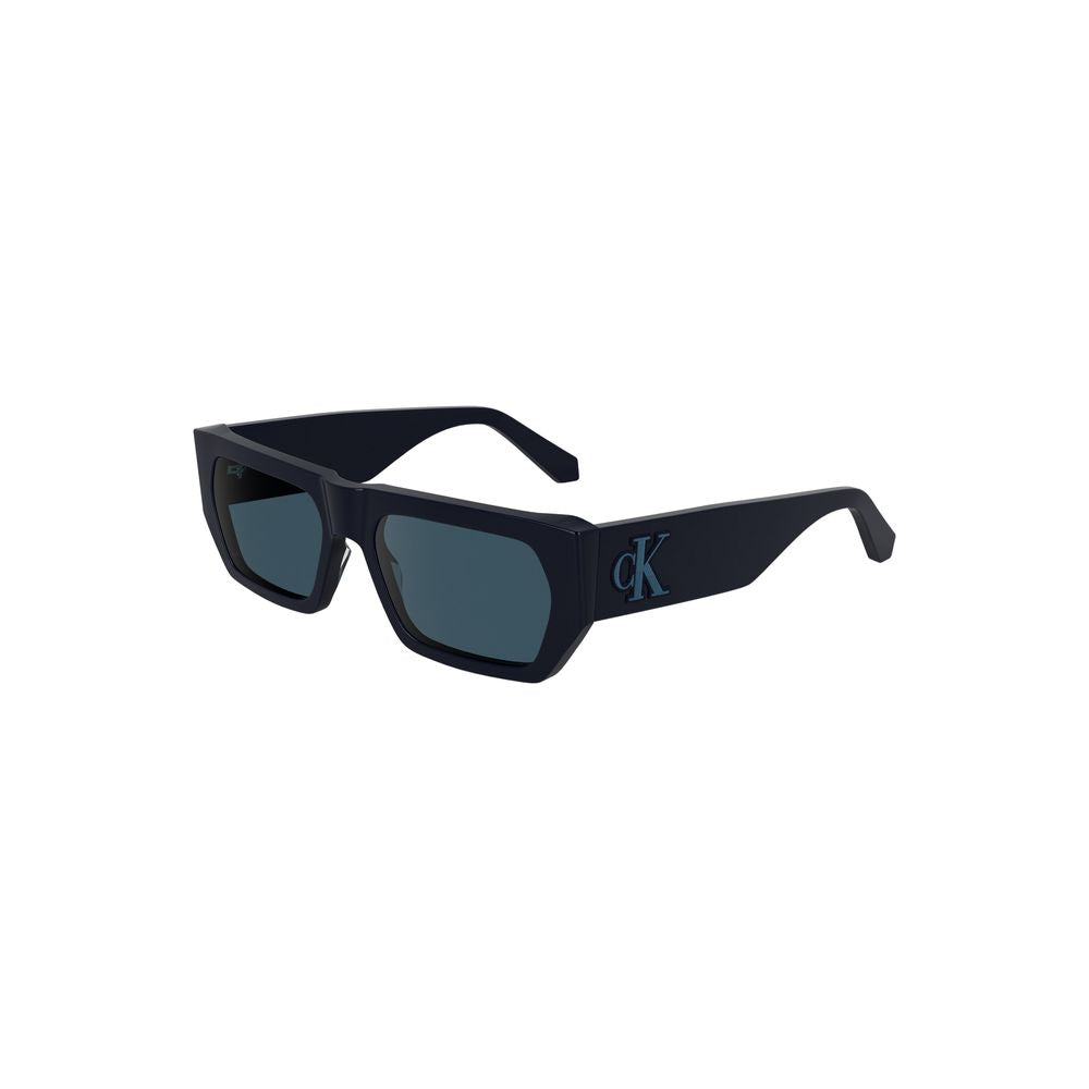 Lunettes de soleil en acétate bleu