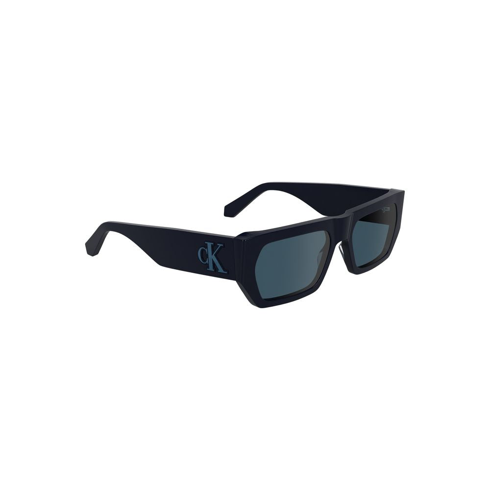 Lunettes de soleil en acétate bleu