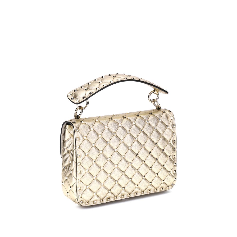 Medium Rockstud Spike Laminated Nappa Bag