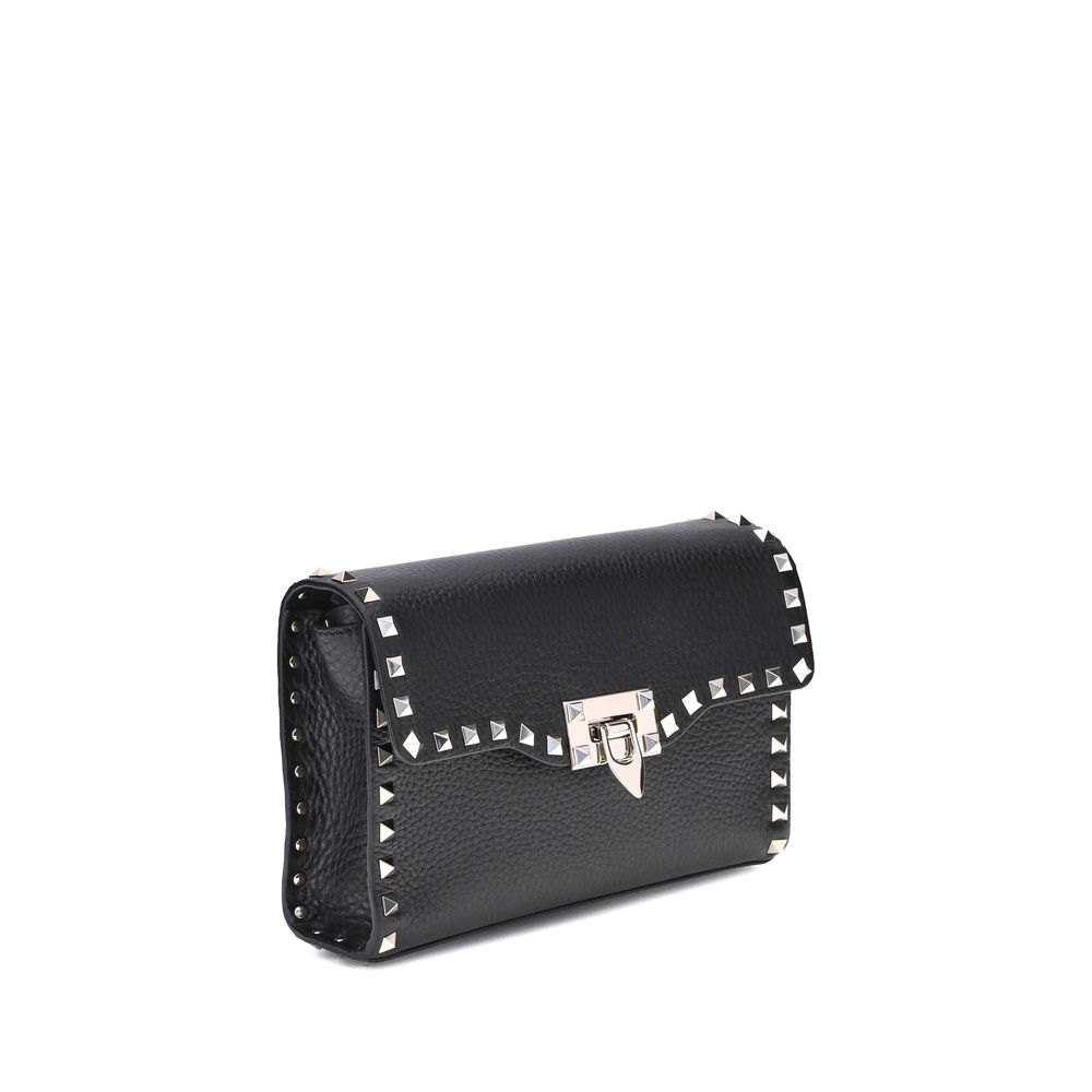 Small Rockstud Grainy Calfskin Crossbody Bag