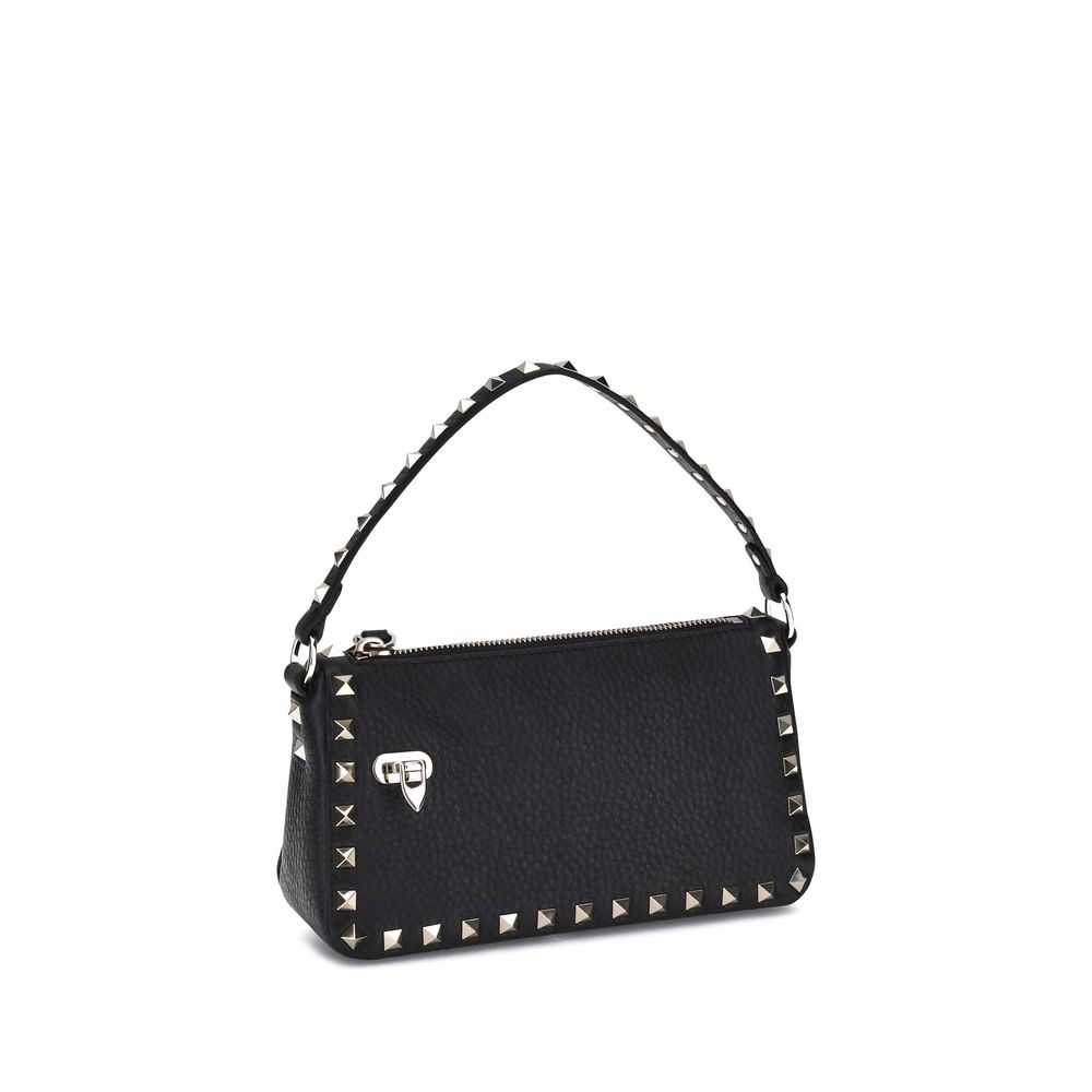 Small Rockstud Grainy Calfskin Crossbody Bag