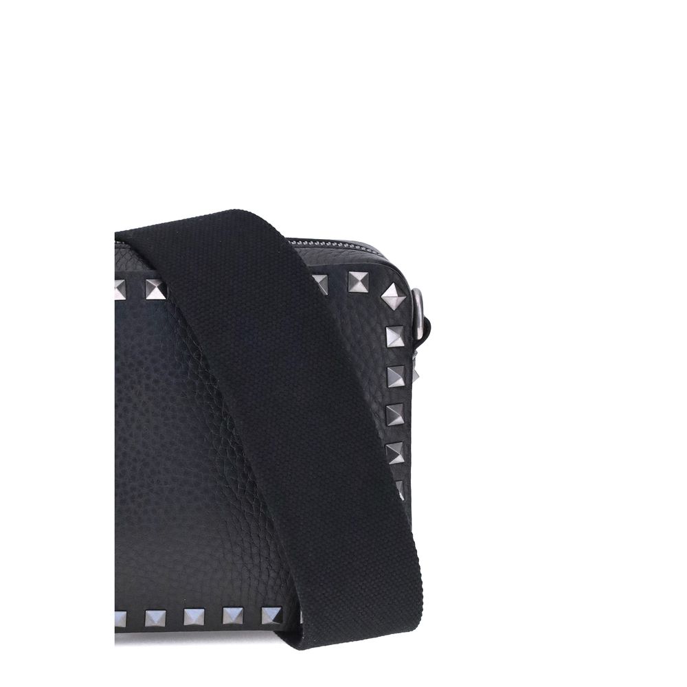 Rockstud Grainy Calfskin Crossbody Bag